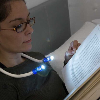 Lampka led do czytania książek na szyję latarka - obrazek 2