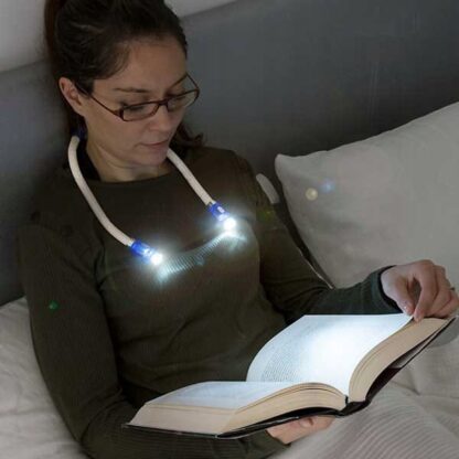 Lampka led do czytania książek na szyję latarka - obrazek 5