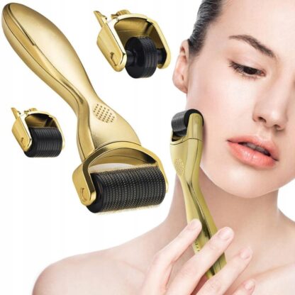 Derma Roller Mezoterapia Igłowa Masażer Roller Wałek do Masażu Twarzy Ciała - obrazek 5