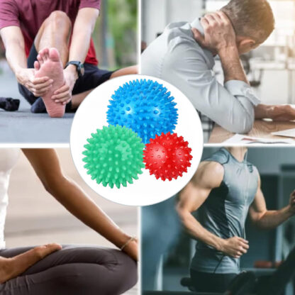 Piłka Do Masażu Ciała Mięśni Piłeczka Rehabilitacyjna Rolowania Z Kolcami 3 - obrazek 2
