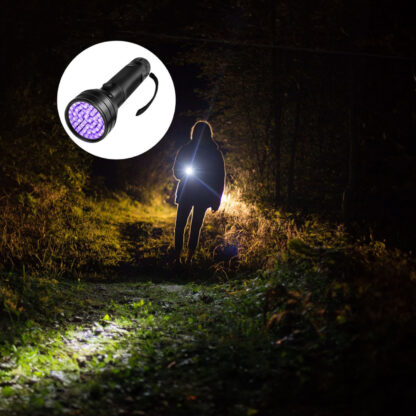 Mocna Latarka UV LED Taktyczna Wojskowa Ręczna Szperacz do Bursztynu Kieszonkowa - obrazek 6