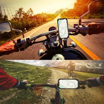 Uchwyt Na Telefon Rower Do Roweru Motocykla Hulajnogi Tel Telefonu Stojak - obrazek 2