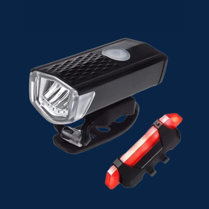 2x Lampka Rowerowa LED Przód Tył Akumulatorowa Zestaw Lampek do Roweru USB - obrazek 8
