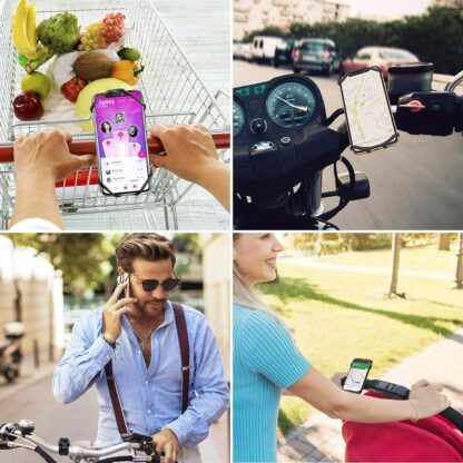 Uchwyt Na Telefon Rower Do Roweru Motocykla Hulajnogi Tel Telefonu Stojak - obrazek 10