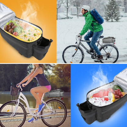 Torba Termiczna Turystyczna na Rower Sakwa Rowerowa na Bagażnik Rowerowy - obrazek 3