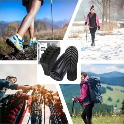 30x Nakładki Końcówki do Kijków Nordic Walking Trekkingowych Chodzenia mix - obrazek 3