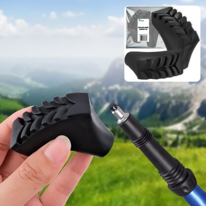 10x Końcówki do Kijków Nordic Walking Trekkingowych Buciki Gumy na Kije - obrazek 4