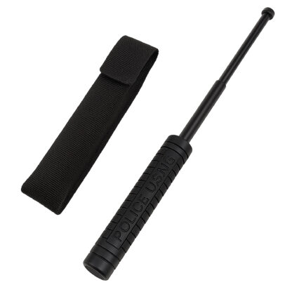 Pałka Teleskopowa Składana Baton Hartowana Stalowa Policyjna + Etui 49,5 cm - obrazek 7