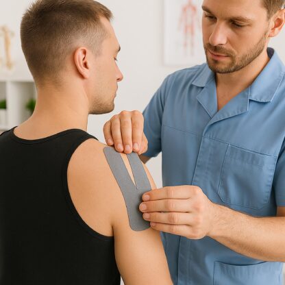 Kinesiotaping Tejpy Tejpa Taśma Kinezjologiczna na Bark Kolano Twarz 5m - obrazek 2
