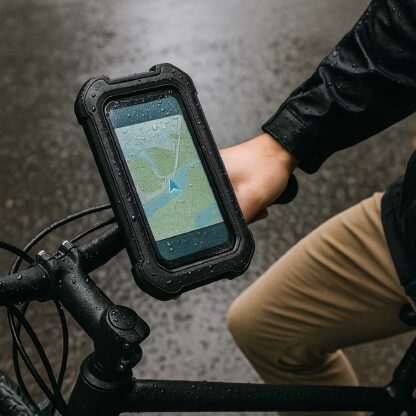 Wodoodporny Uchwyt Rowerowy Etui na Telefon GPS Pokrowiec na Kierownicę - obrazek 4