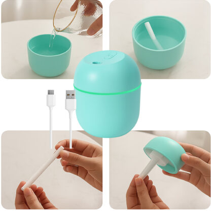 Nawilżacz Powietrza Usb Mini Dyfuzor Ultradźwiękowy Cichy Do Samochodu - obrazek 5
