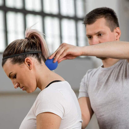 Piłka Do Masażu Rehabilitacji Treningu Ćwiczeń Roller Wałek Masażer Jogi - obrazek 2