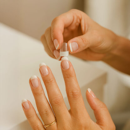 Sztuczne Paznokcie French Glamorize Tipsy Naklejane Do Domowego Manicure - obrazek 4
