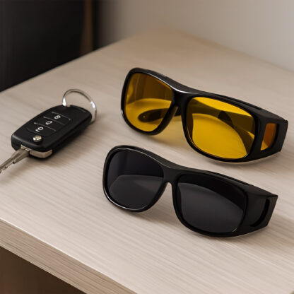 2 X Okulary Do Jazdy Samochodem Nocą I Przeciwsłoneczne Dla Kierowców W Nocy - obrazek 5