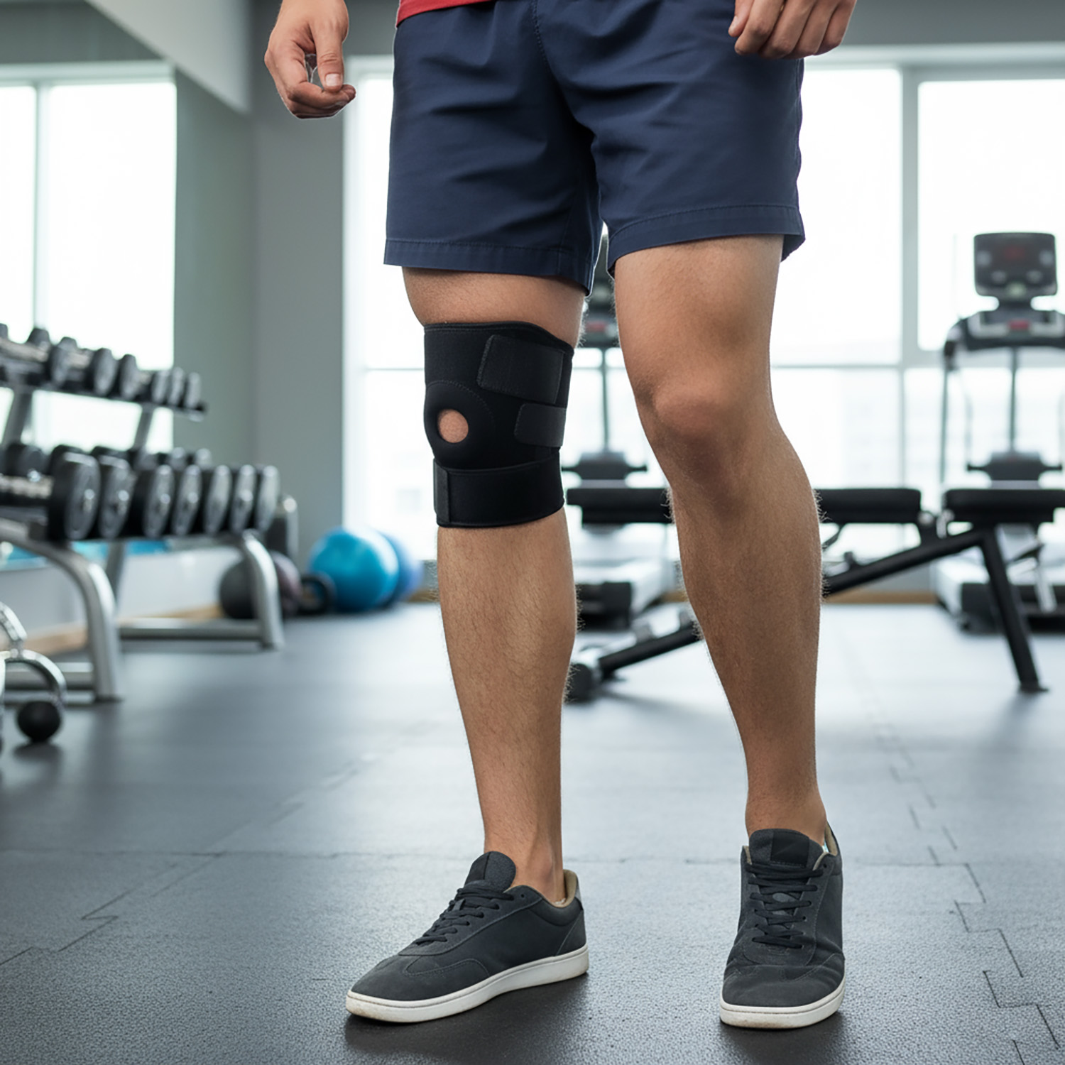 Opaska Elastyczna na Kolano Stabilizator Kolana Rzepki Usztywniacz Ściągacz 2 Opaska Elastyczna na Kolano Stabilizator Kolana Rzepki Usztywniacz Ściągacz - obrazek 2