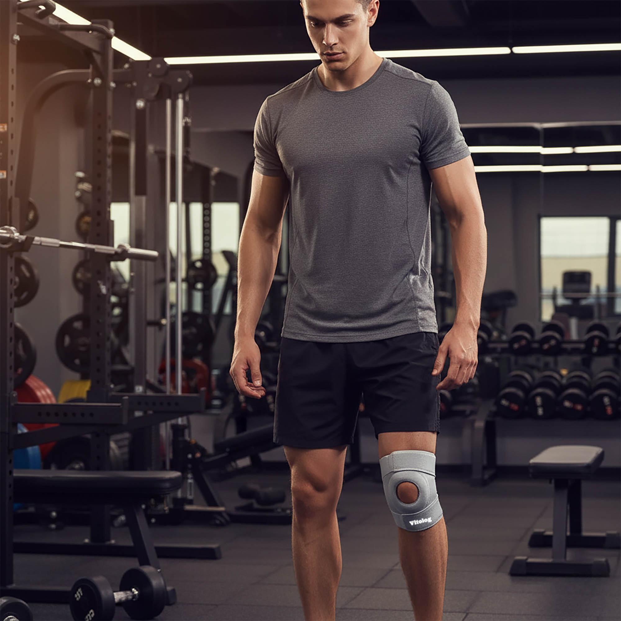 Stabilizator Kolana Opaska Sportowa Elastyczna Ściągacz na Kolano Rzepkę 3 Stabilizator Kolana Opaska Sportowa Elastyczna Ściągacz na Kolano Rzepkę - obrazek 3