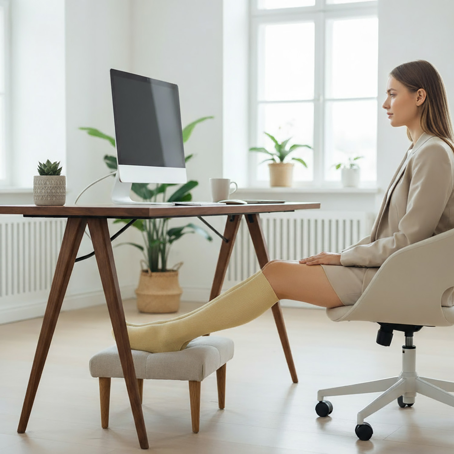 3-pack Podkolanówki Skarpety Kompresyjne Uciskowe Do Biegania Samolotu Przeciw Żylakowe Na Żylaki Kolanówki S/M 3 3-pack Podkolanówki Skarpety Kompresyjne Uciskowe Do Biegania Samolotu Przeciw Żylakowe Na Żylaki Kolanówki S/M - obrazek 3