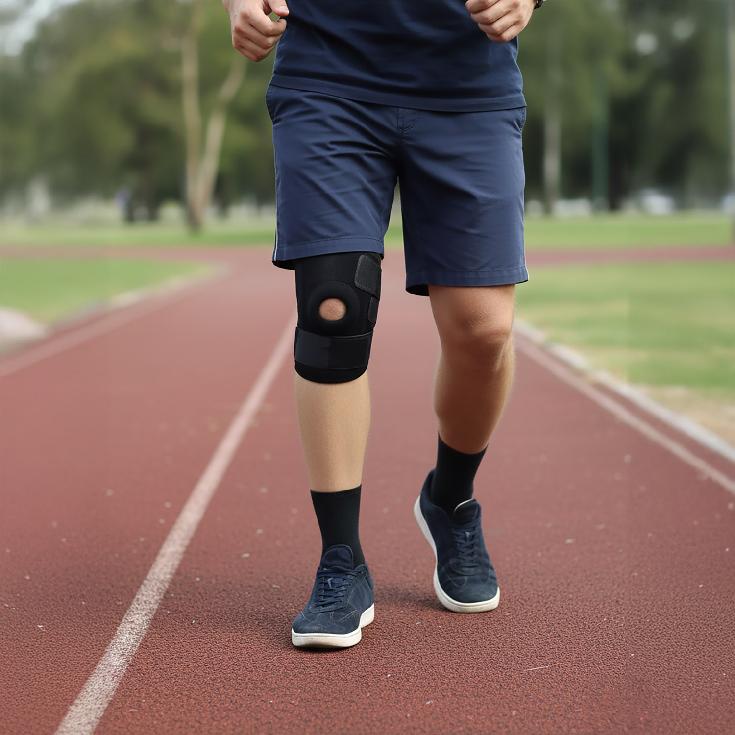 Opaska Elastyczna na Kolano Stabilizator Kolana Rzepki Usztywniacz Ściągacz 5 Opaska Elastyczna na Kolano Stabilizator Kolana Rzepki Usztywniacz Ściągacz - obrazek 5