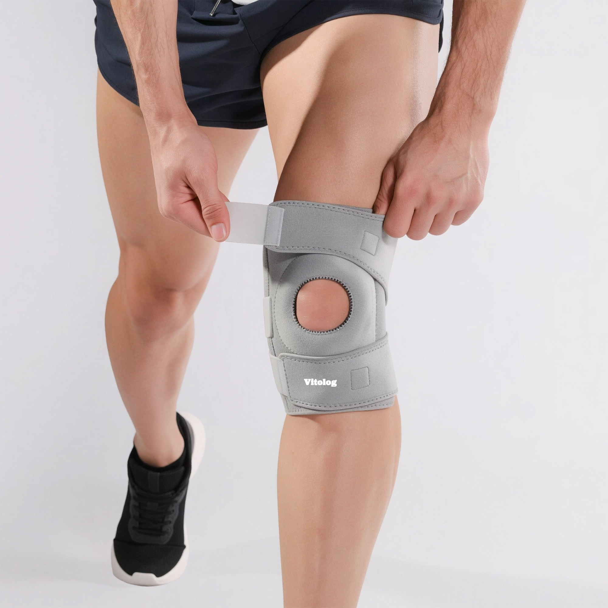 Stabilizator Kolana z Szynami Opaska Elastyczna na Kolano Usztywniacz Mocny 4 Stabilizator Kolana z Szynami Opaska Elastyczna na Kolano Usztywniacz Mocny - obrazek 4