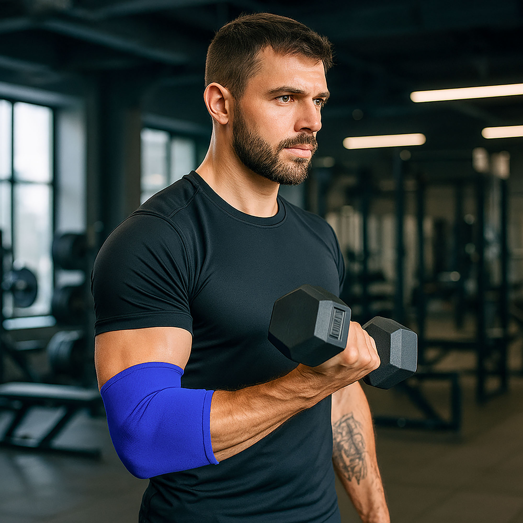 Opaska na Łokieć Tenisisty Stabilizator na Ból Łokcia Ściągacz Usztywniacz 7 Opaska na Łokieć Tenisisty Stabilizator na Ból Łokcia Ściągacz Usztywniacz - obrazek 7