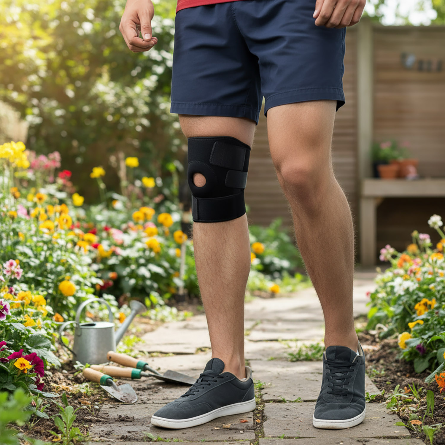 Opaska Elastyczna na Kolano Stabilizator Kolana Rzepki Usztywniacz Ściągacz 6 Opaska Elastyczna na Kolano Stabilizator Kolana Rzepki Usztywniacz Ściągacz - obrazek 6