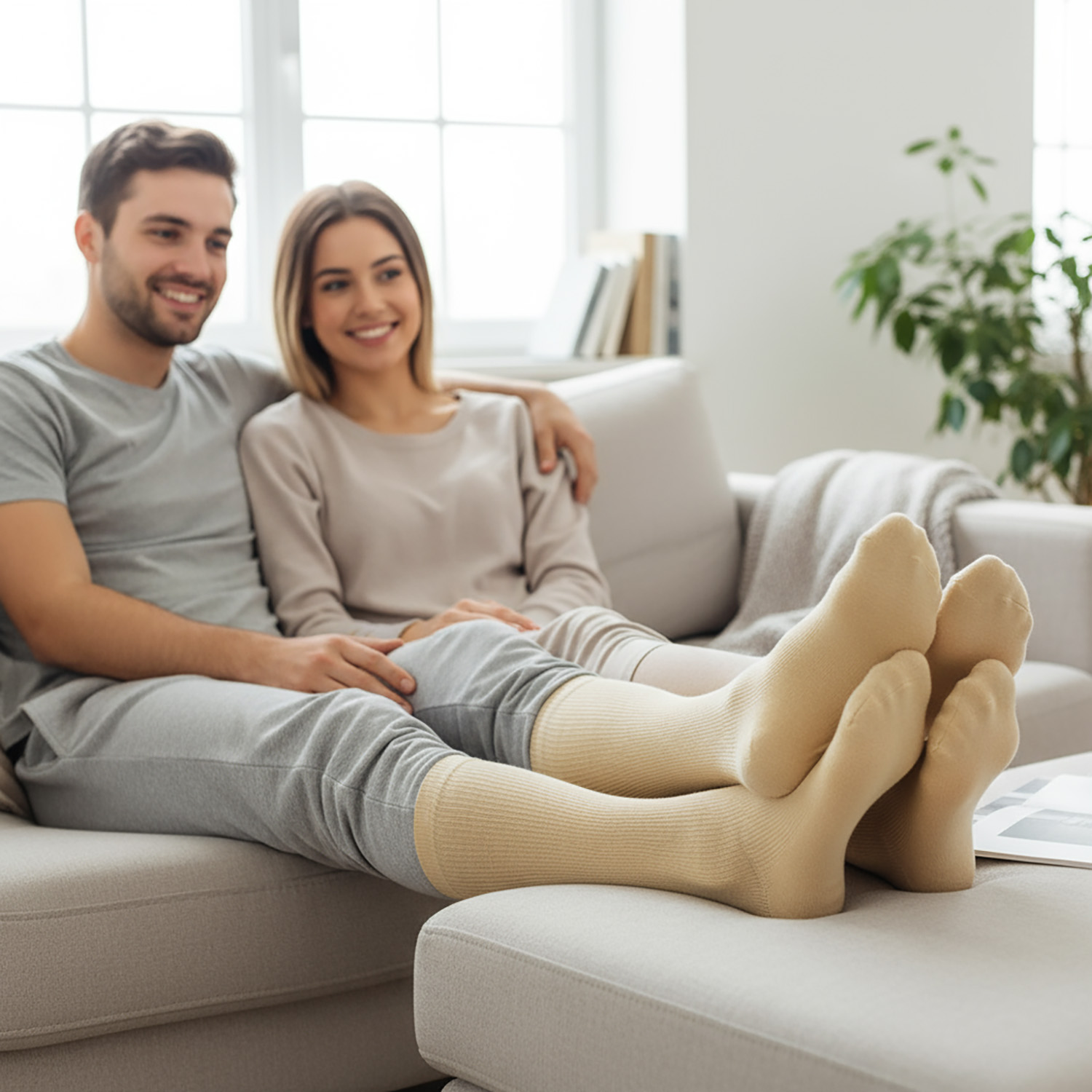 3-pack Podkolanówki Skarpety Kompresyjne Uciskowe Do Biegania Samolotu Przeciw Żylakowe Na Żylaki Kolanówki S/M 4 3-pack Podkolanówki Skarpety Kompresyjne Uciskowe Do Biegania Samolotu Przeciw Żylakowe Na Żylaki Kolanówki S/M - obrazek 4