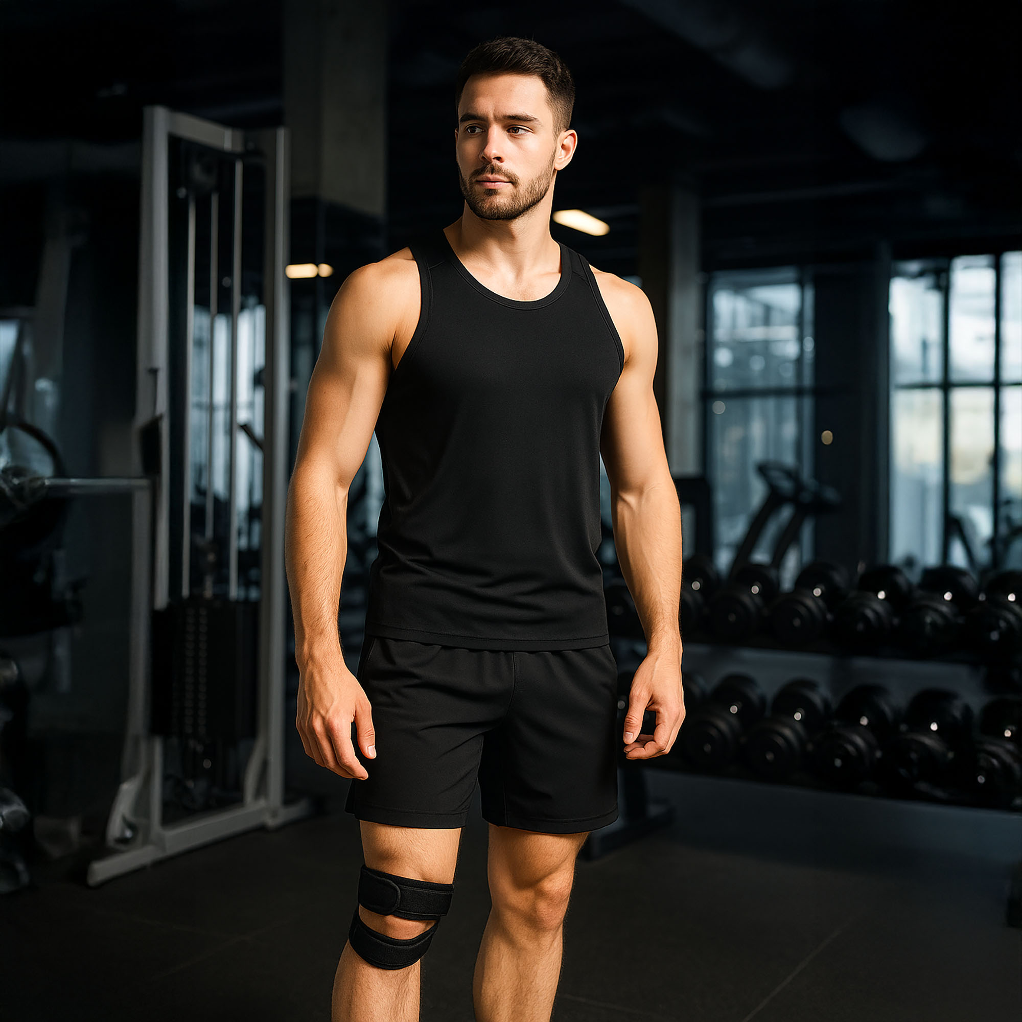 Stabilizator Kolana Rzepki Opaska Elastyczna na Kolano Usztywniacz Ściągacz 2 Stabilizator Kolana Rzepki Opaska Elastyczna na Kolano Usztywniacz Ściągacz - obrazek 2