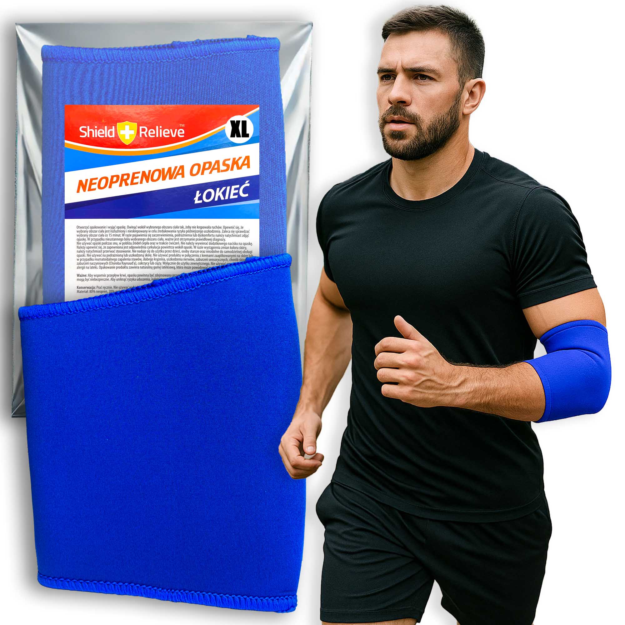 Opaska na Łokieć Tenisisty Stabilizator na Ból Łokcia Ściągacz Usztywniacz 4 Opaska na Łokieć Tenisisty Stabilizator na Ból Łokcia Ściągacz Usztywniacz - obrazek 4