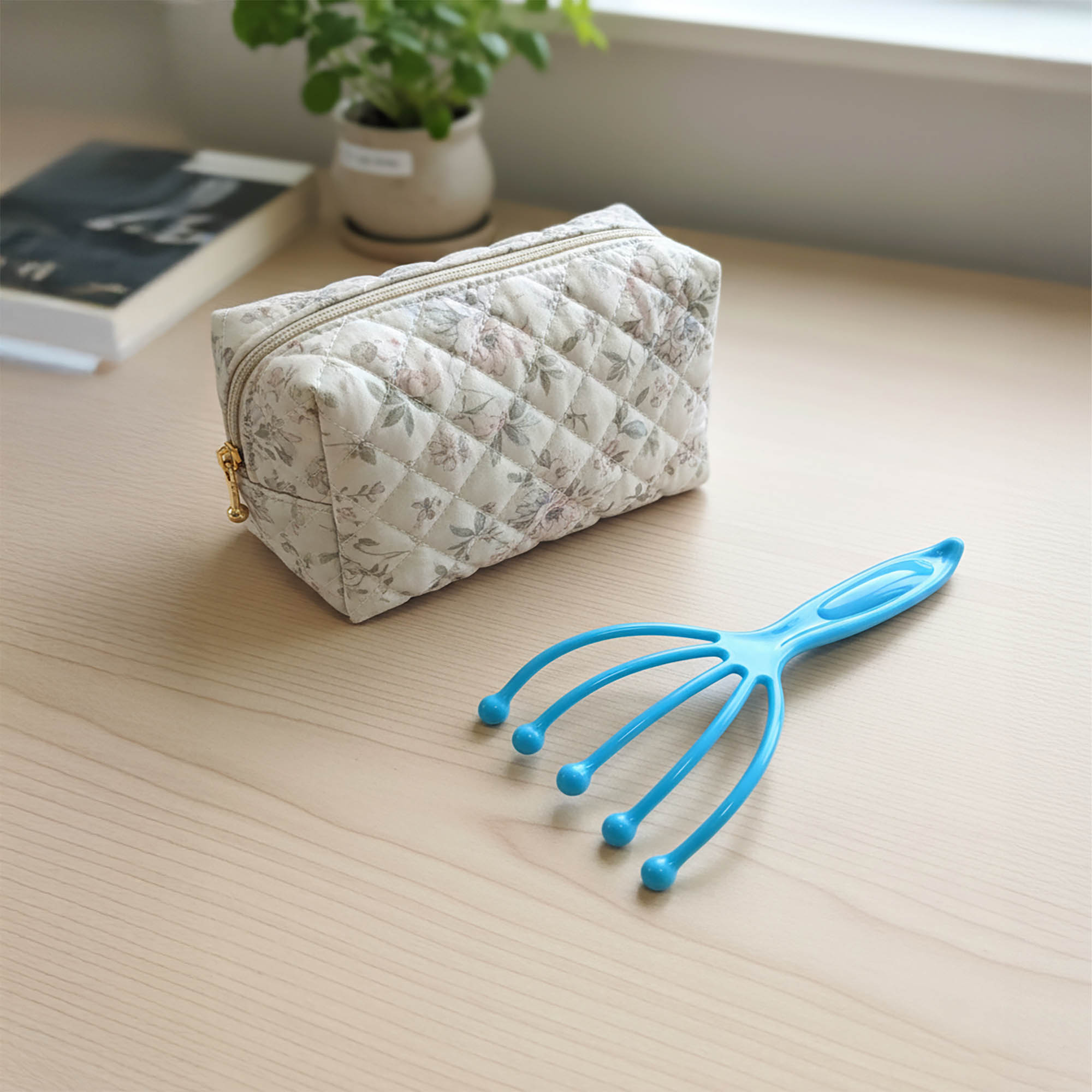 Masażer Ajurwedyjski do Skóry Głowy Włosów Wcierki Drapaczka Grabki Ręczny 4 Masażer Ajurwedyjski do Skóry Głowy Włosów Wcierki Drapaczka Grabki Ręczny - obrazek 4