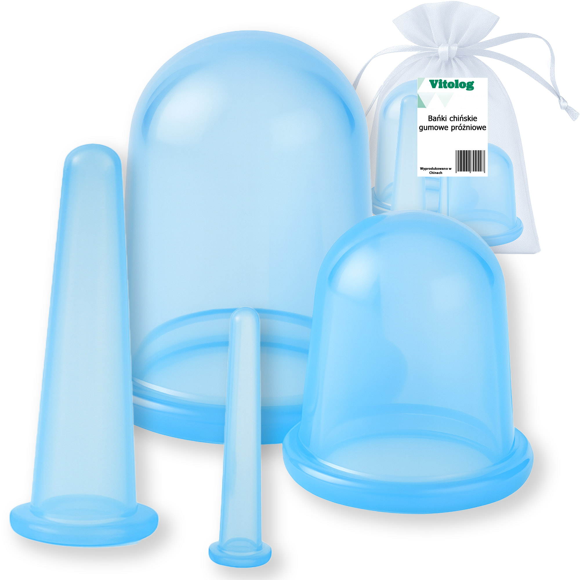 Bańki Chińskie Gumowe Próżniowe Lekarskie Silikonowe Do Masażu Twarzy Szyi 1 Bańki Chińskie Gumowe Próżniowe Lekarskie Silikonowe Do Masażu Twarzy Szyi