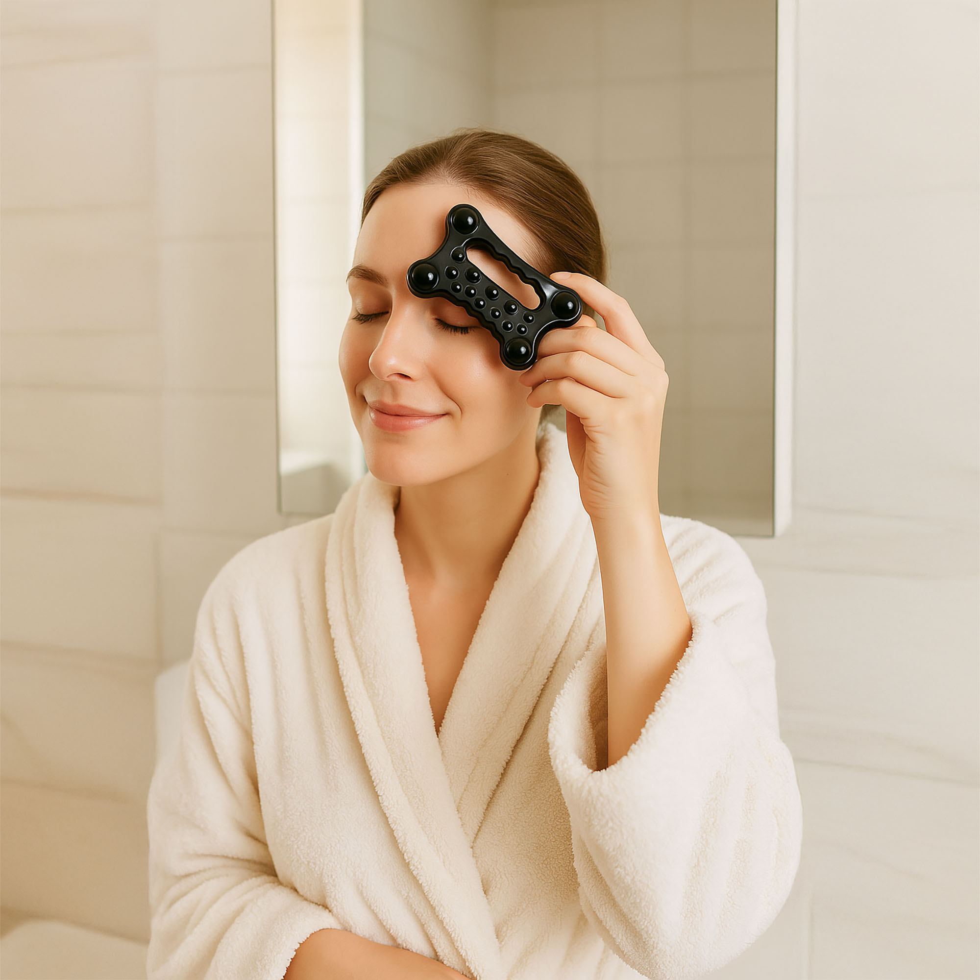 Masażer Do Twarzy Pod Oczy Podbródka Szyi Do Masowania Ciała Płytka Gua Sha 4 Masażer Do Twarzy Pod Oczy Podbródka Szyi Do Masowania Ciała Płytka Gua Sha - obrazek 4