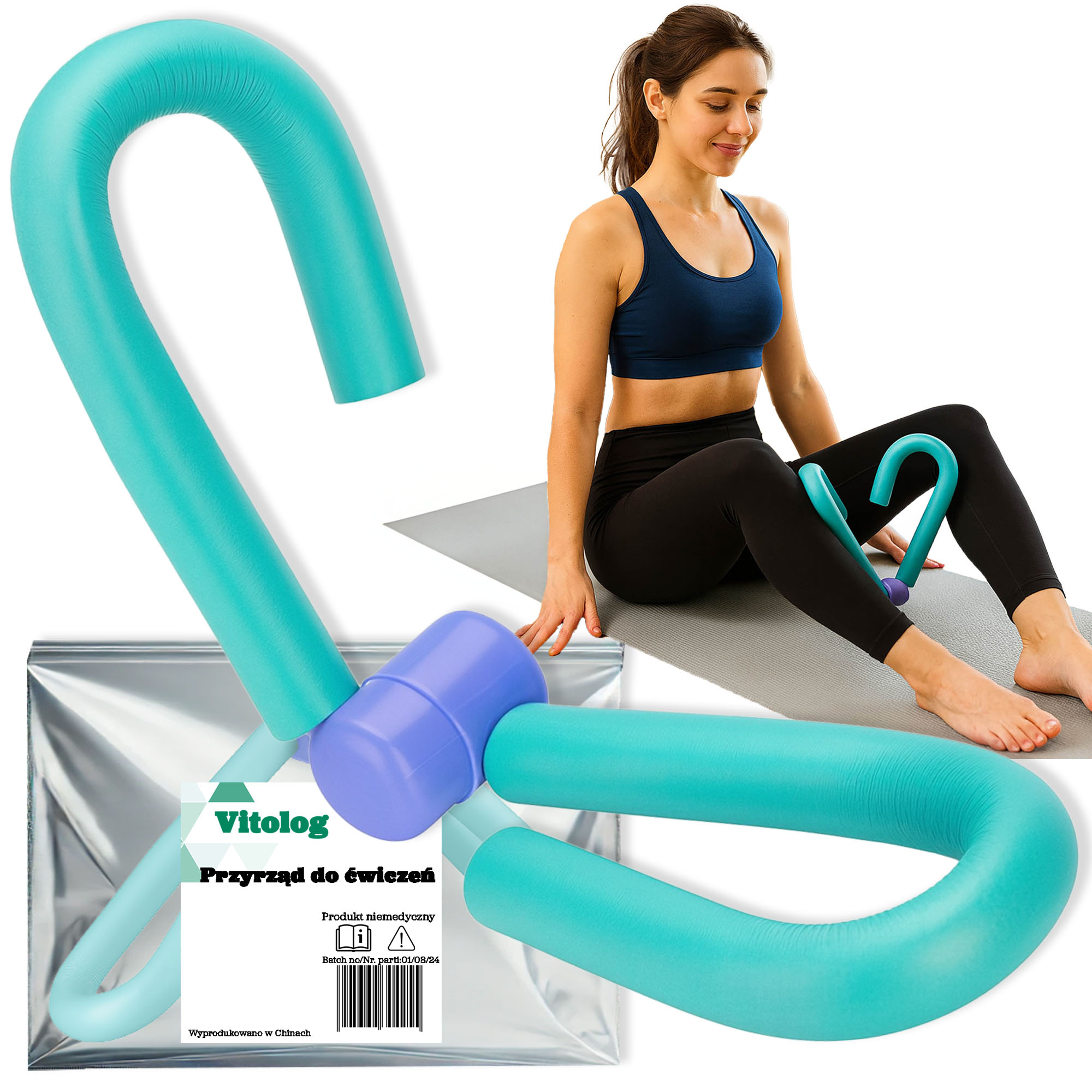 Motylek Agrafka Przyrząd do Ćwiczeń Ud Nóg Brzucha Rąk Trenażer Pośladków 1 Motylek Agrafka Przyrząd do Ćwiczeń Ud Nóg Brzucha Rąk Trenażer Pośladków