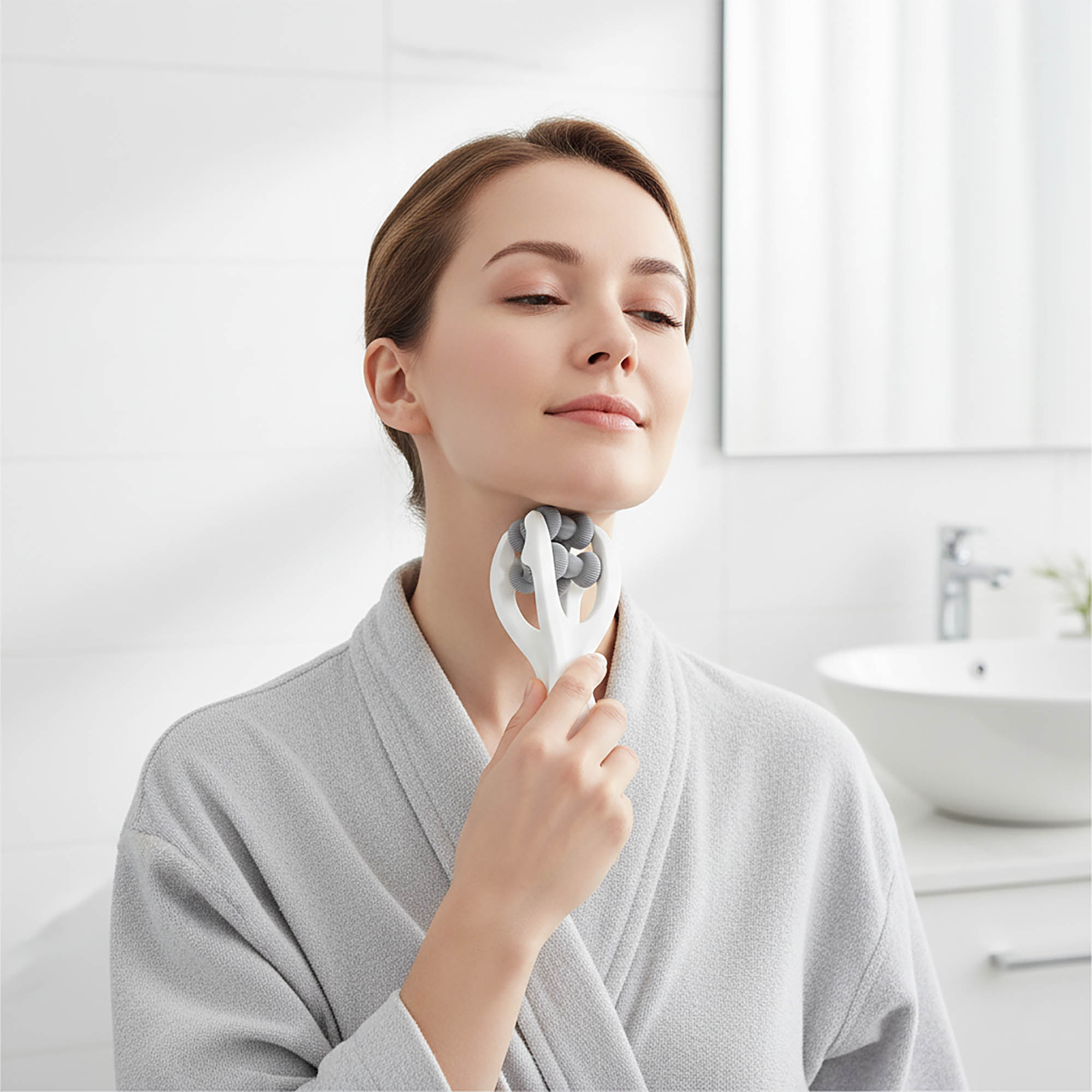 Masażer Roller Wałek do Masażu Twarzy Palców Stóp Dłoni Szyi Pod Oczy Ciała 2 Masażer Roller Wałek do Masażu Twarzy Palców Stóp Dłoni Szyi Pod Oczy Ciała - obrazek 2