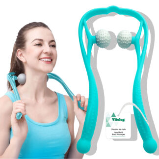 Masażer do Pleców Nóg Karku Ciała Shiatsu Szyi na Plecy Ręczny z Kulkami