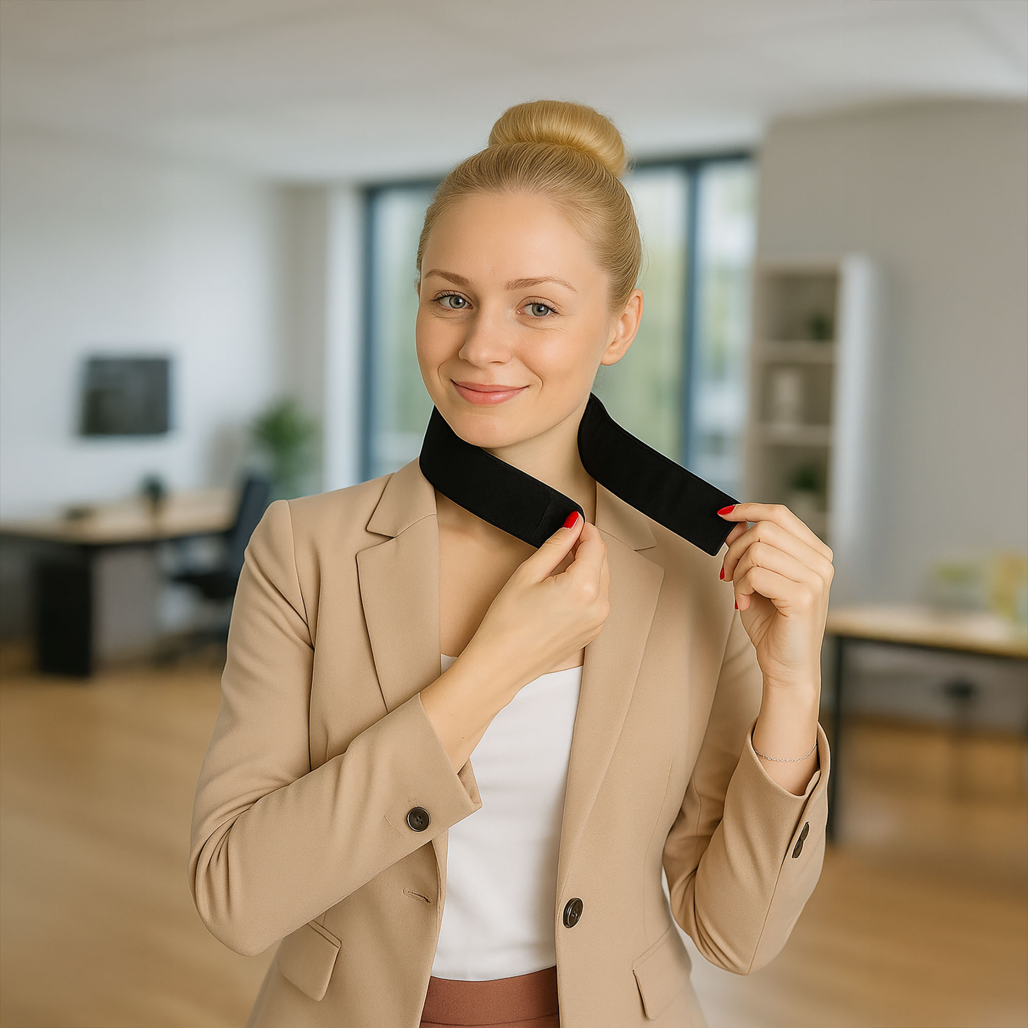 Opaska Z Magnesami Na Szyję Kark Pas Magnetyczny Magnetyczna Z Turmalinem 4 Opaska Z Magnesami Na Szyję Kark Pas Magnetyczny Magnetyczna Z Turmalinem - obrazek 4