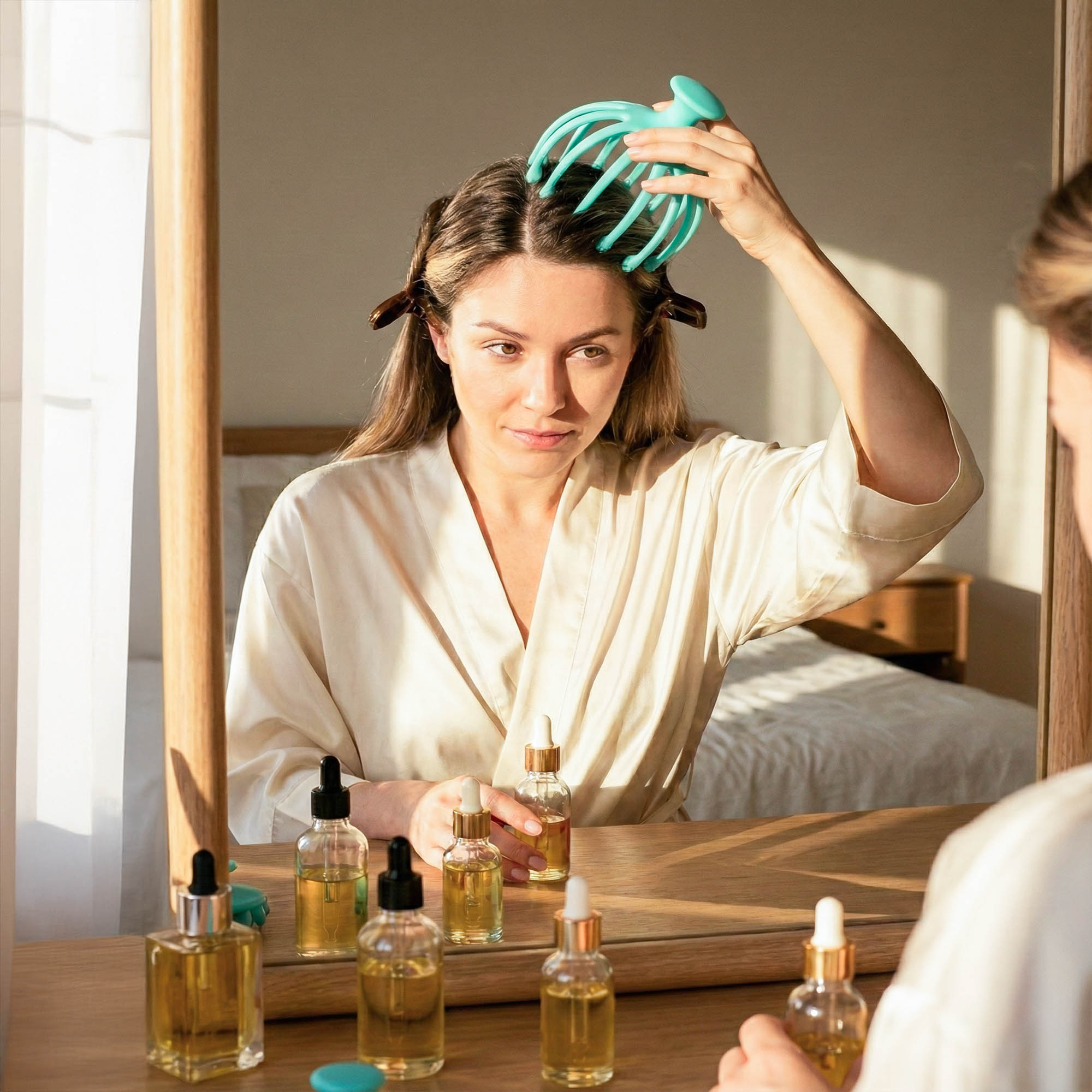 Masażer do Skóry Głowy Wcierki Skalpu Relaksujący Grabki na Porost Włosów 3 Masażer do Skóry Głowy Wcierki Skalpu Relaksujący Grabki na Porost Włosów - obrazek 3