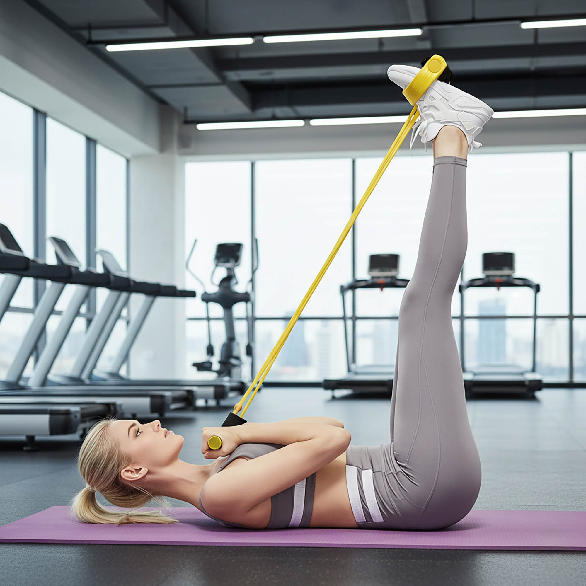 Ekspander Expander Urządzenie Przyrząd do Ćwiczeń Nóg Ud Rąk Brzucha Gumowy 3 Ekspander Expander Urządzenie Przyrząd do Ćwiczeń Nóg Ud Rąk Brzucha Gumowy - obrazek 3