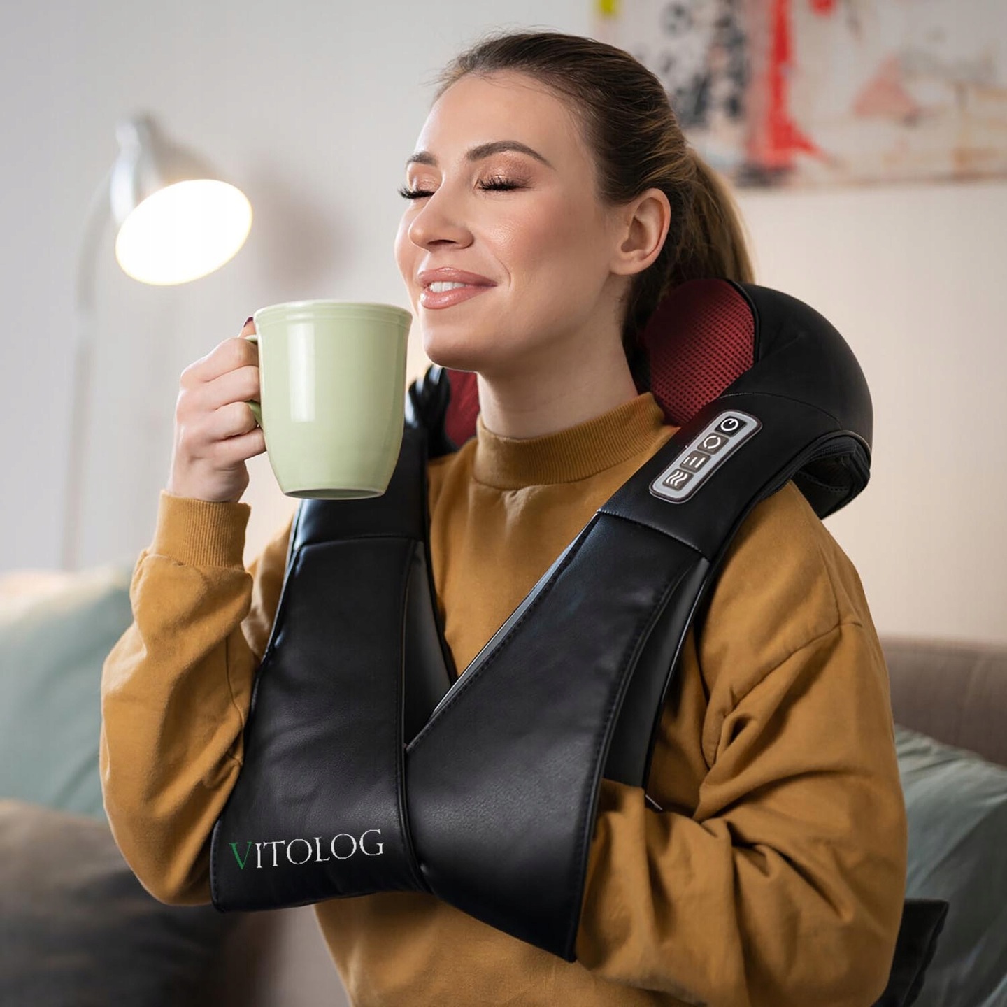 Masażer SHIATSU PRO do Masażu Ciała Pleców Karku Szyi Nóg Poduszka Masująca 3 Masażer SHIATSU PRO do Masażu Ciała Pleców Karku Szyi Nóg Poduszka Masująca - obrazek 3