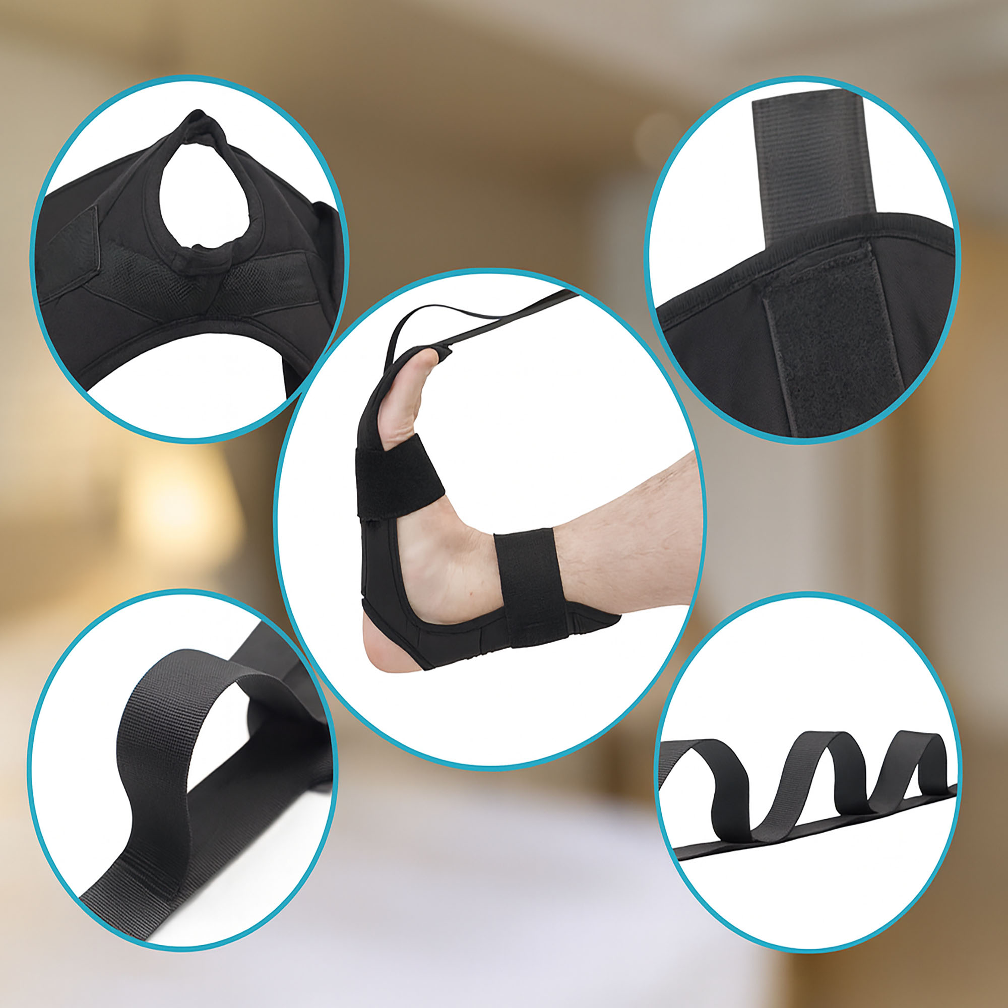 Pas Taśma do Rozciągania Mięśni Nóg Pleców Stretchingu Joga Baletu Szpagatu 5 Pas Taśma do Rozciągania Mięśni Nóg Pleców Stretchingu Joga Baletu Szpagatu - obrazek 5