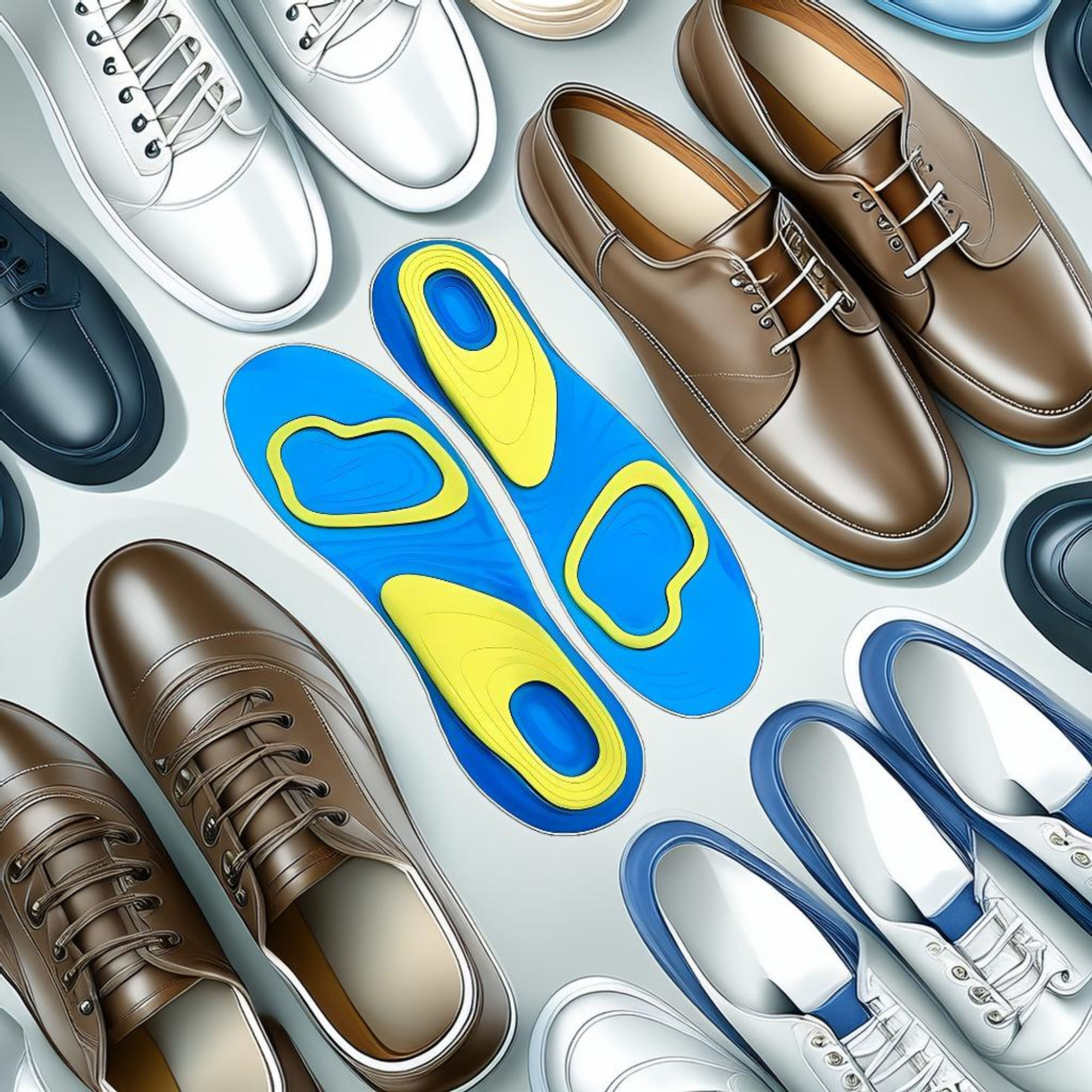 Wkładki Żelowe Ortopedyczne do Butów Przeciwpotne na Ostrogę Piętową 6 Wkładki Żelowe Ortopedyczne do Butów Przeciwpotne na Ostrogę Piętową - obrazek 6