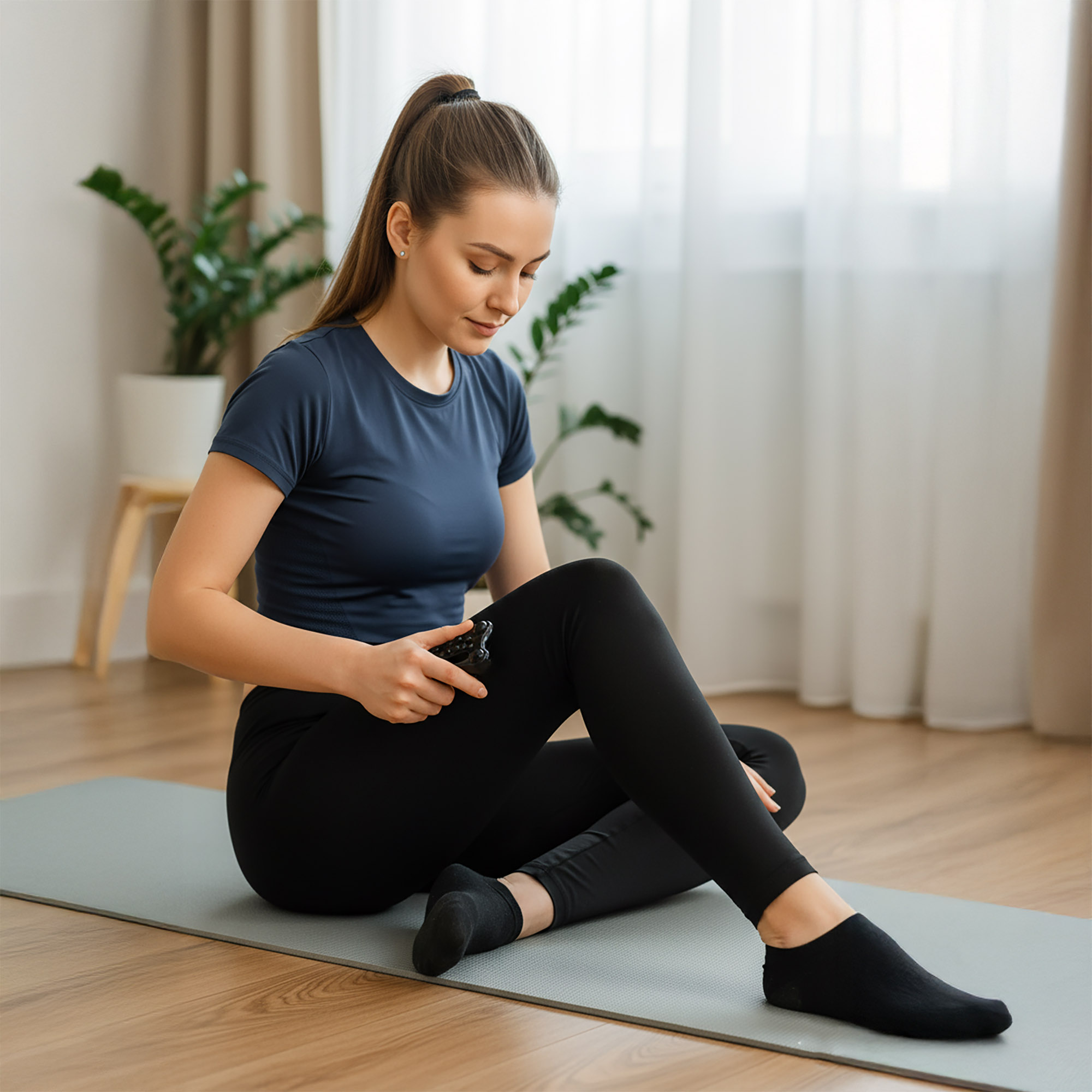 Masażer Do Twarzy Pod Oczy Podbródka Szyi Do Masowania Ciała Płytka Gua Sha 5 Masażer Do Twarzy Pod Oczy Podbródka Szyi Do Masowania Ciała Płytka Gua Sha - obrazek 5