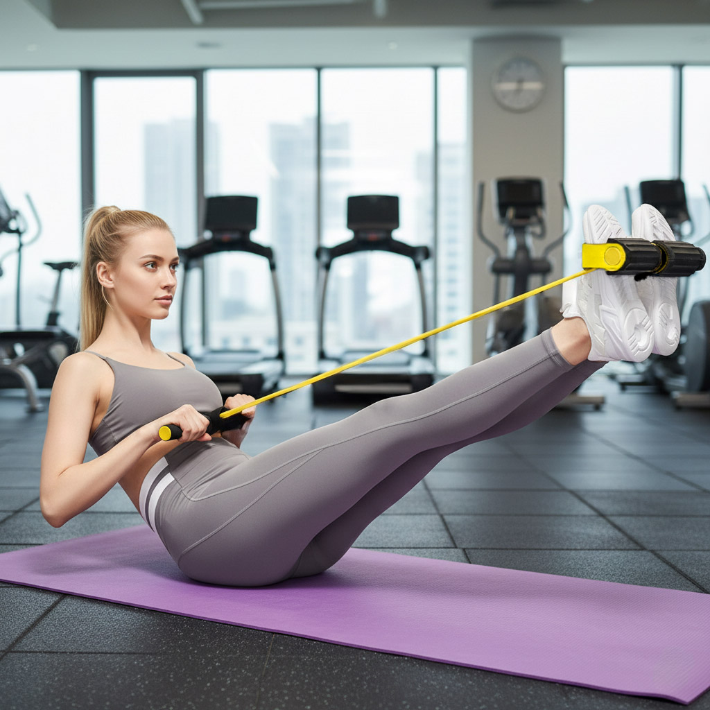 Ekspander Expander Urządzenie Przyrząd do Ćwiczeń Nóg Ud Rąk Brzucha Gumowy 2 Ekspander Expander Urządzenie Przyrząd do Ćwiczeń Nóg Ud Rąk Brzucha Gumowy - obrazek 2