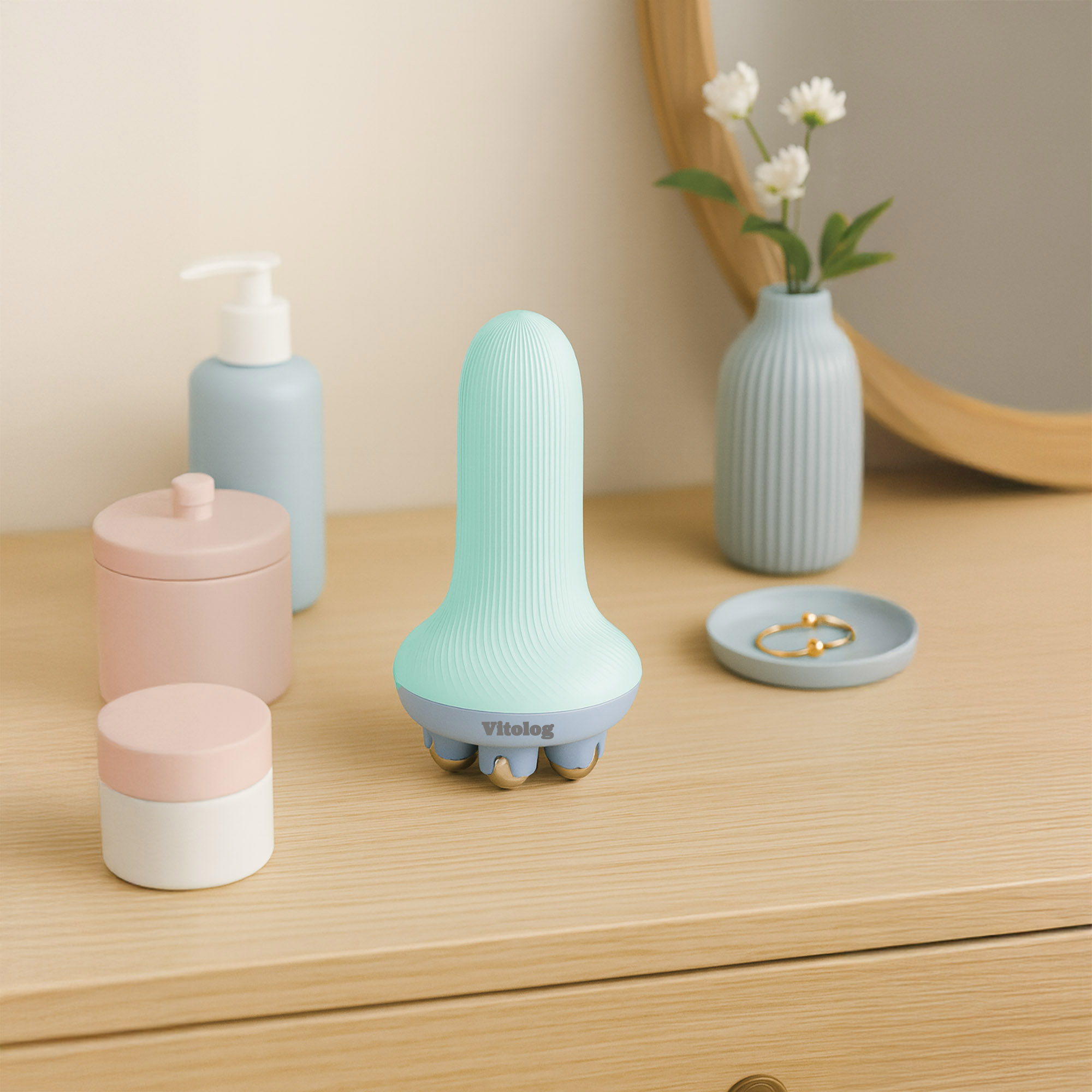 Masażer Antycellulitowy do Masażu Ciała Roller Nóg Ud Pośladków Brzucha 8 Masażer Antycellulitowy do Masażu Ciała Roller Nóg Ud Pośladków Brzucha - obrazek 8