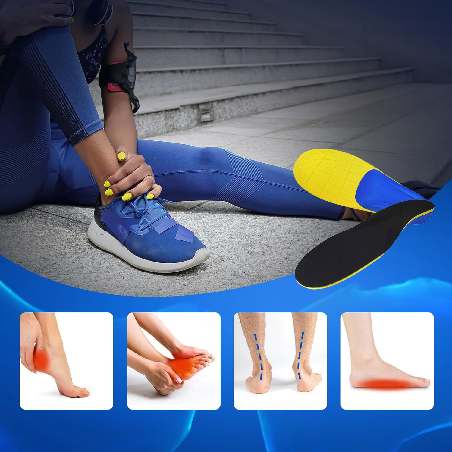Wkładki do Butów Ortopedyczne Supinujące na Płaskostopie Amortyzujące 9 Wkładki do Butów Ortopedyczne Supinujące na Płaskostopie Amortyzujące - obrazek 9