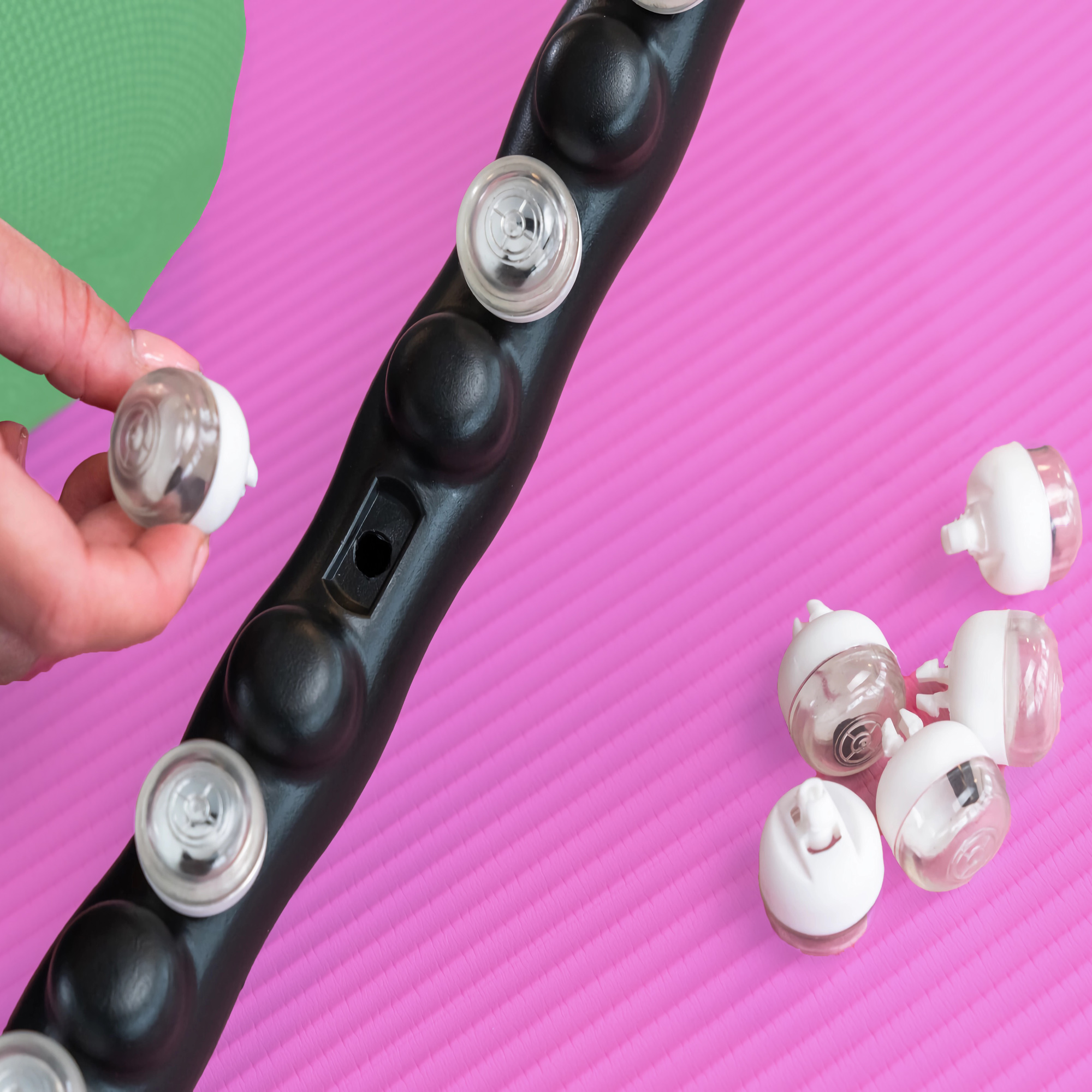 Hula Hop Z Wypustkami Odchudzający Fitness Do Ćwiczeń Na Brzuch Z Masażerem 5 Hula Hop Z Wypustkami Odchudzający Fitness Do Ćwiczeń Na Brzuch Z Masażerem - obrazek 5