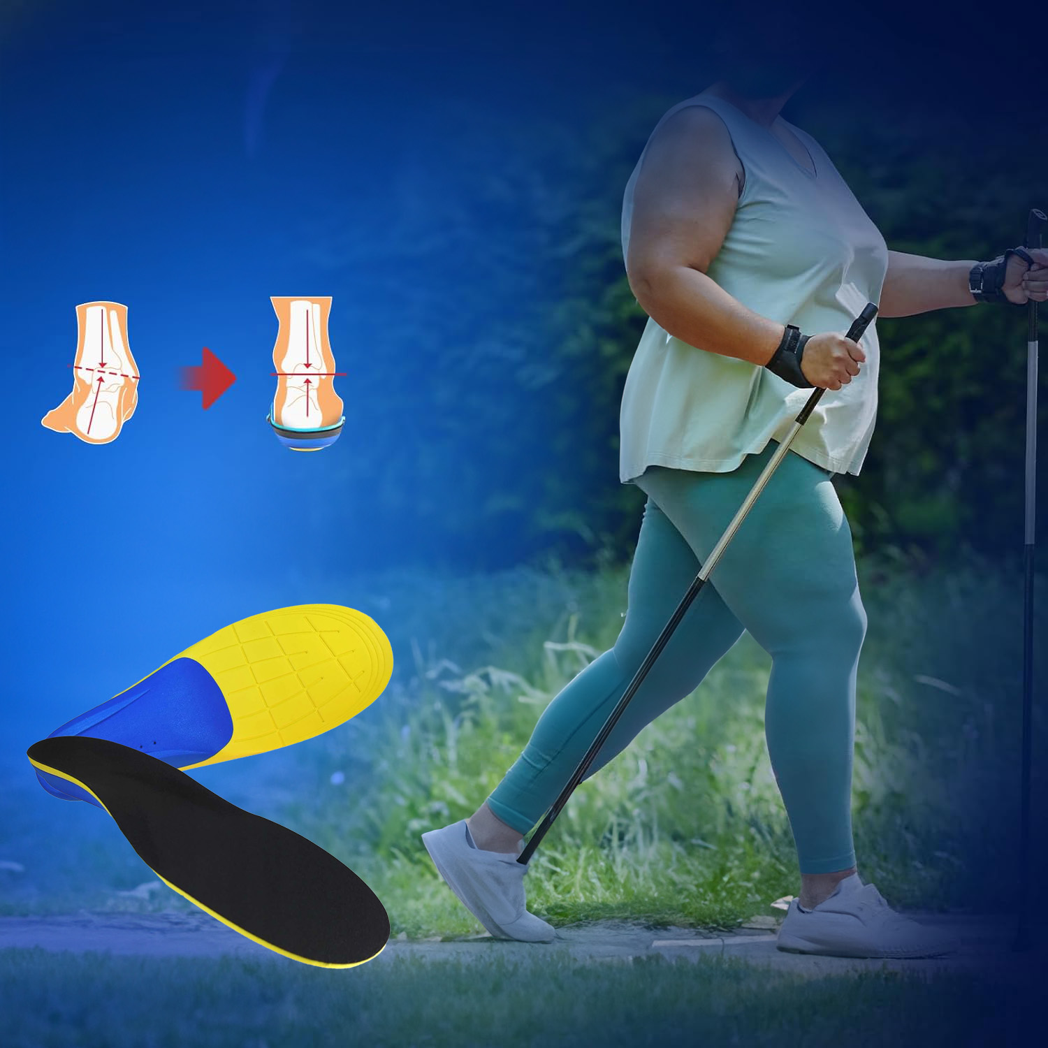 Wkładki do Butów Ortopedyczne Supinujące na Płaskostopie Amortyzujące 7 Wkładki do Butów Ortopedyczne Supinujące na Płaskostopie Amortyzujące - obrazek 7