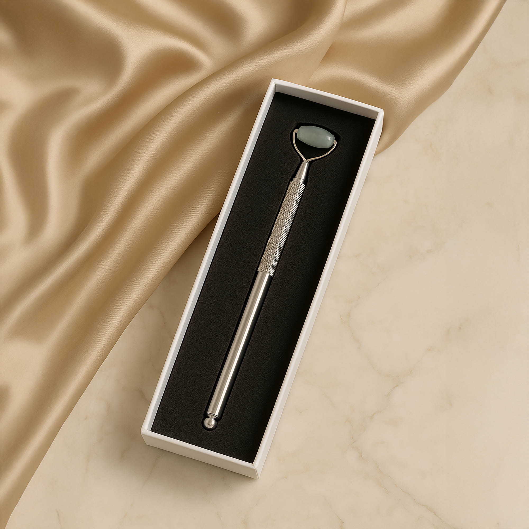 Mini Masażer do Twarzy Szyi Podbródka Ust pod Oczy Roller Rolka Gua Sha 7 Mini Masażer do Twarzy Szyi Podbródka Ust pod Oczy Roller Rolka Gua Sha - obrazek 7