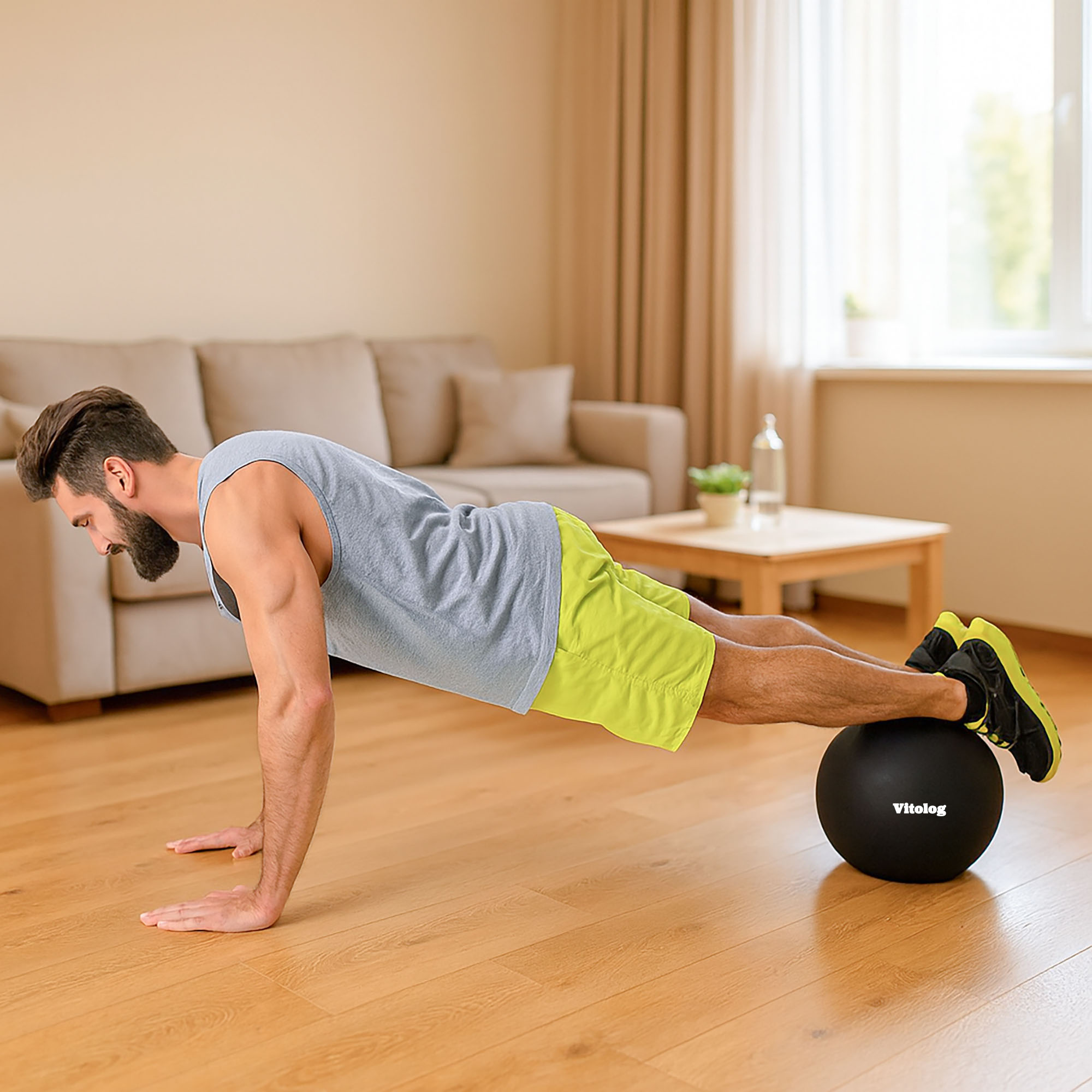 Piłka Fitness do Ćwiczeń Pilatesu Rehabilitacyjna Gimnastyczna Mała 22 cm 2 Piłka Fitness do Ćwiczeń Pilatesu Rehabilitacyjna Gimnastyczna Mała 22 cm - obrazek 2