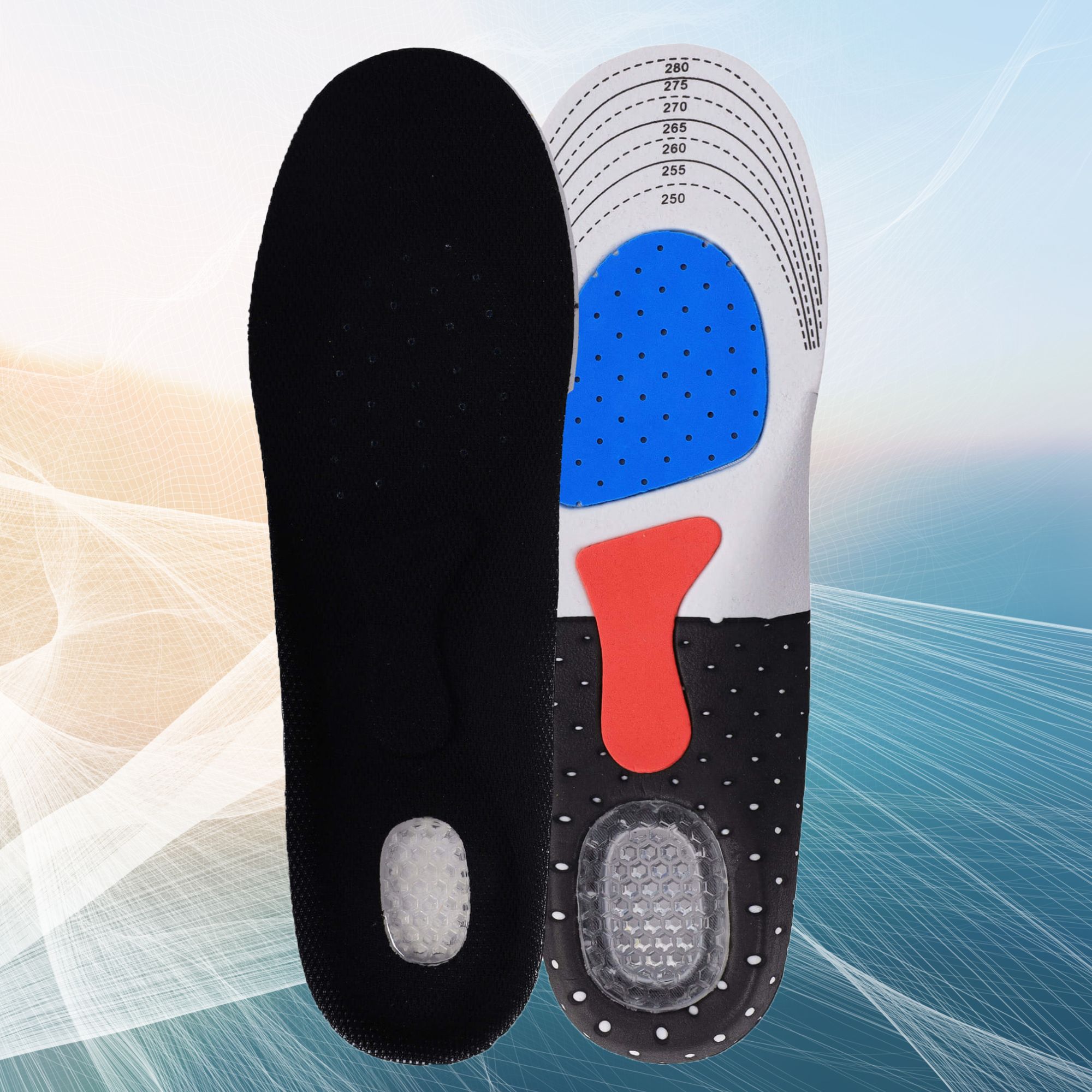 Sportowe Wkładki do Butów Amortyzujące na Bolące Stopy Ostrogi Pięty 12 Sportowe Wkładki do Butów Amortyzujące na Bolące Stopy Ostrogi Pięty - obrazek 12