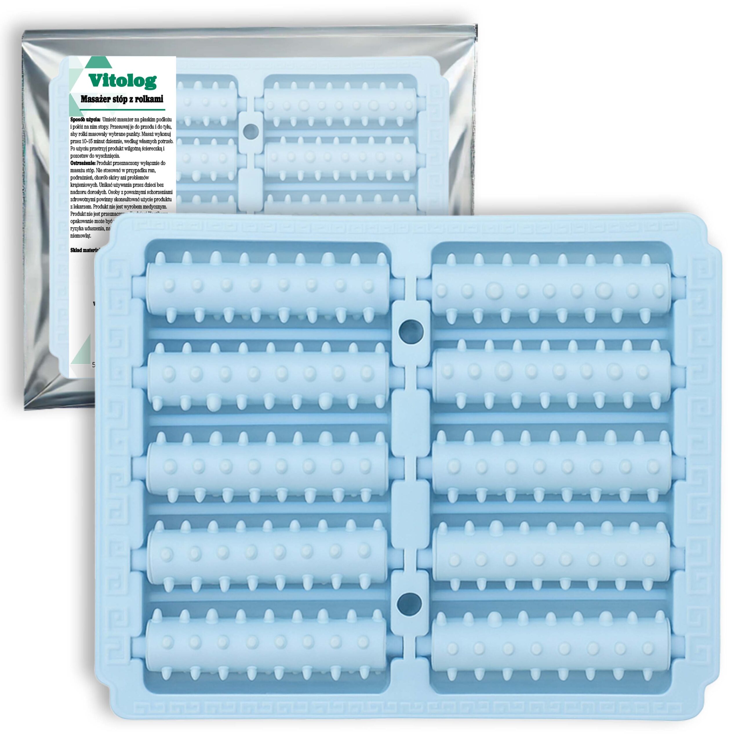 Masażer do Stóp Masażu Akupresury Nóg Roller Poprawiający Krążenie Ręczny 1 Masażer do Stóp Masażu Akupresury Nóg Roller Poprawiający Krążenie Ręczny